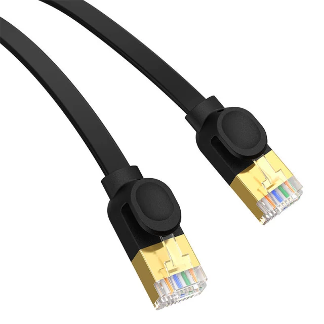 Мережевий кабель Baseus High Speed (Round) Ethernet RJ45 Cat.7 10 Gb 1.5m Black (B00133208111-02)