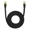 Сетевой кабель Baseus High Speed (Flat) Ethernet RJ45 Cat.7 1000Mb/s 8m Black (B00133207111-05)