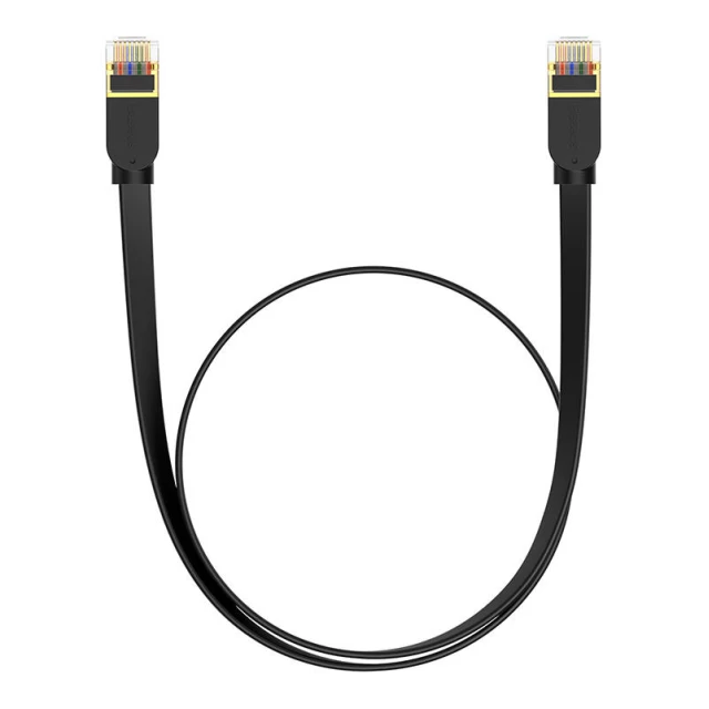 Сетевой кабель Baseus High Speed (Flat) Ethernet RJ45 Cat.7 1000Mb/s 0.5m Black (B00133207111-00)