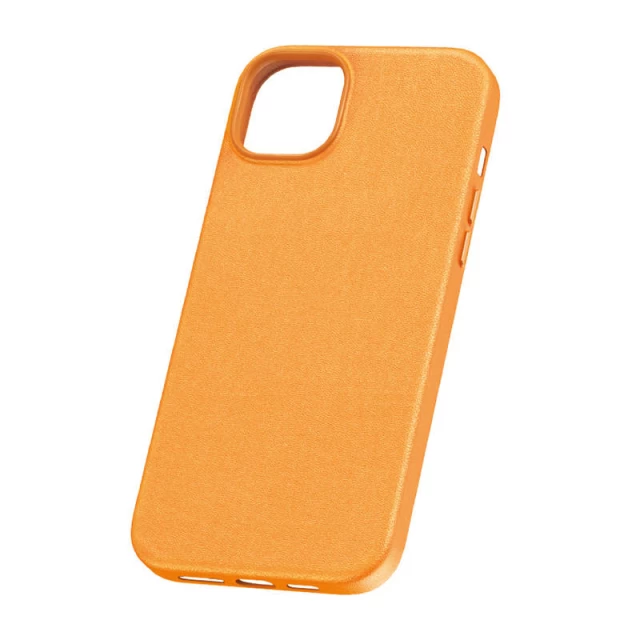 Чехол Baseus Fauxther для iPhone 15 Pro Orange (P60157304713-01)
