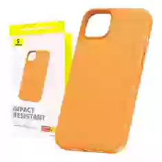 Чехол Baseus Fauxther для iPhone 15 Orange (P60157304713-00)
