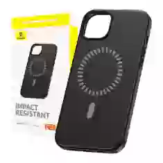 Чехол Baseus Fauxther для iPhone 15 Pro Black with MagSafe (P60157305113-01)