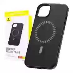 Чехол Baseus Fauxther для iPhone 15 Pro Max Black with MagSafe (P60157305113-03)