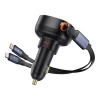 Автомобильное зарядное устройство Baseus Enjoyment USB-C with USB-C | Lightning Cable 60W Black (C00057802111-00)