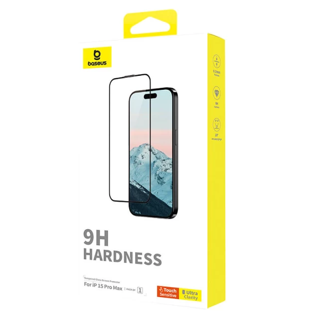 Защитное стекло Baseus Diamond 0.3mm для iPhone 15 Pro Max (P60057404203-03)
