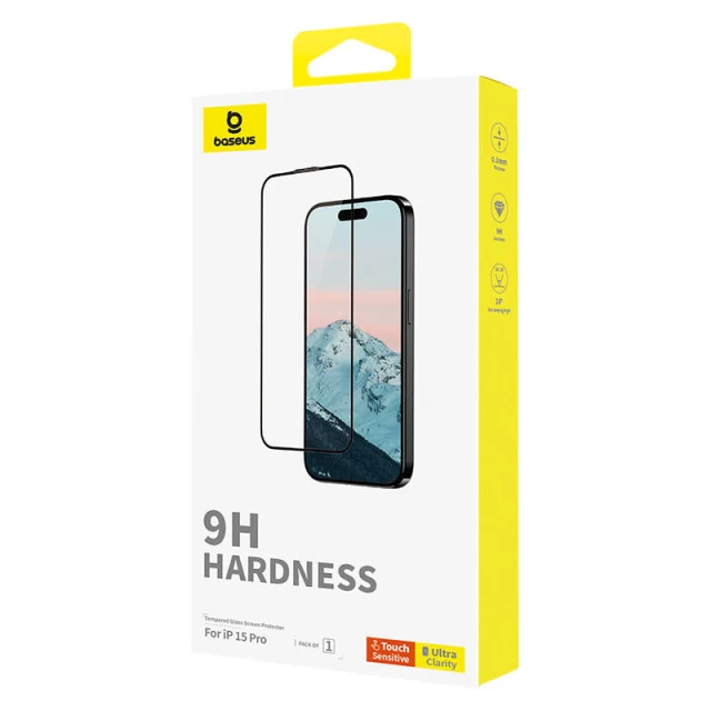 Защитное стекло Baseus Diamond 0.3mm для iPhone 15 Pro (P60057404203-01)