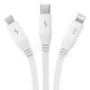 Кабель Baseus 3-in-1 USB-A to USB-C | USB-M | Lightning 3.5A 1.1m White (P10362900211-00)