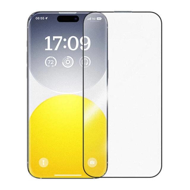 Захисне скло Baseus Crystalline Anti-Glare для iPhone 15 Pro Max (P6001205M201-07)