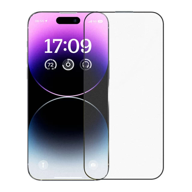 Защитное стекло Baseus Crystalline Anti-Glare для iPhone 15 (P6001205M201-04)