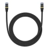 Мережевий кабель Baseus Braided Ethernet RJ45 Cat.7 10Gbps 1.5m Black (B0013320B111-02)