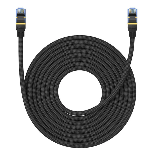 Мережевий кабель Baseus Braided Ethernet RJ45 Cat.7 10Gbps 10m Black (B0013320B111-07)