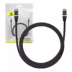 Мережевий кабель Baseus Braided Ethernet RJ45 Cat.7 10Gbps 1m Black (B0013320B111-01)