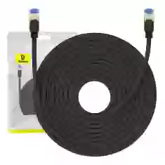 Сетевой кабель Baseus Braided Ethernet RJ45 Cat.7 10Gbps 20m Black (B0013320B111-09)