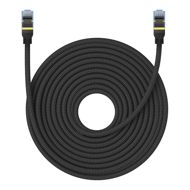 Мережевий кабель Baseus Braided Ethernet RJ45 Cat.7 10Gbps 20m Black (B0013320B111-09)