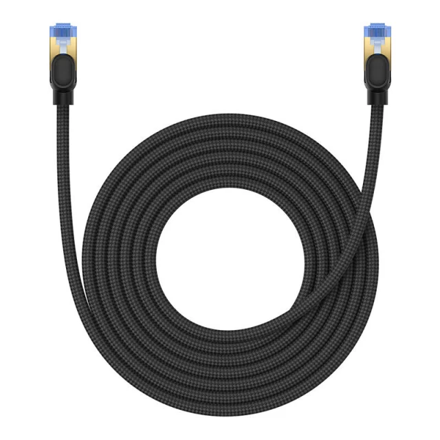 Мережевий кабель Baseus Braided Ethernet RJ45 Cat.7 10Gbps 5m Black (B0013320B111-05)