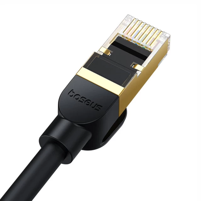 Сетевой кабель Baseus High Speed (Round) Ethernet RJ45 Cat.8 40Gbps 0.5m Black (B0013320A111-00)