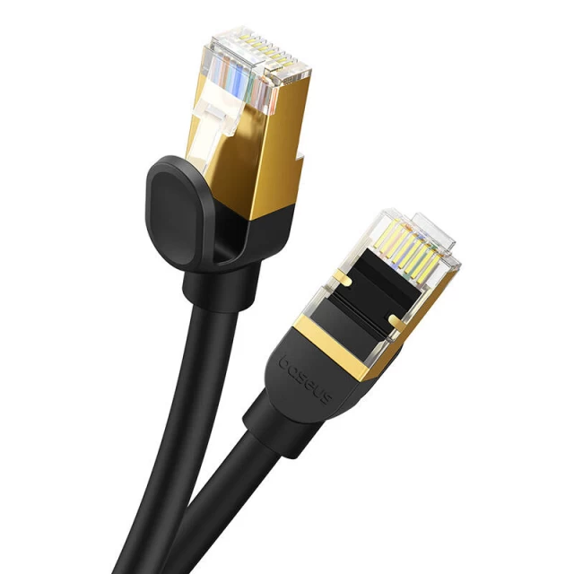 Сетевой кабель Baseus High Speed (Round) Ethernet RJ45 Cat.8 40Gbps 1m Black (B0013320A111-01)