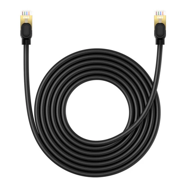 Сетевой кабель Baseus High Speed (Round) Ethernet RJ45 Cat.8 40Gbps 5m Black (B0013320A111-05)