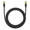 Сетевой кабель Baseus Braided Ethernet RJ45 Cat.8 40Gbps 1.5m Black (B0013320C111-02)