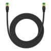 Сетевой кабель Baseus Braided Ethernet RJ45 Cat.8 40Gbps 2m Black (B0013320C111-03)