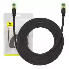 Мережевий кабель Baseus Braided Ethernet RJ45 Cat.8 40Gbps 3m Black (B0013320C111-04)
