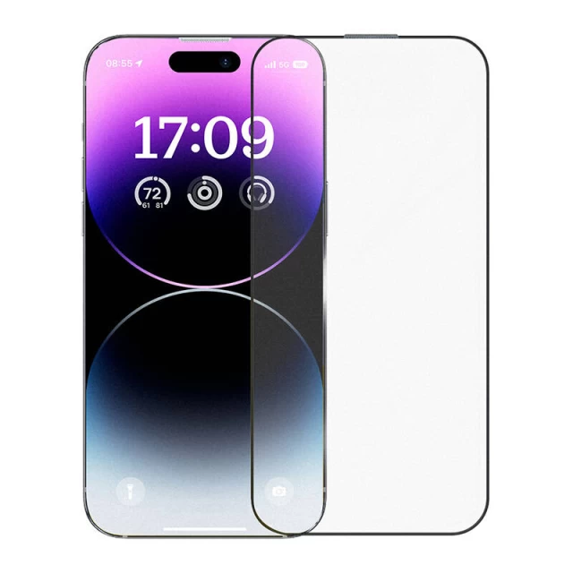 Защитное стекло Baseus Crystalline Anti-Glare для iPhone 14 Pro (P60012046201-06)