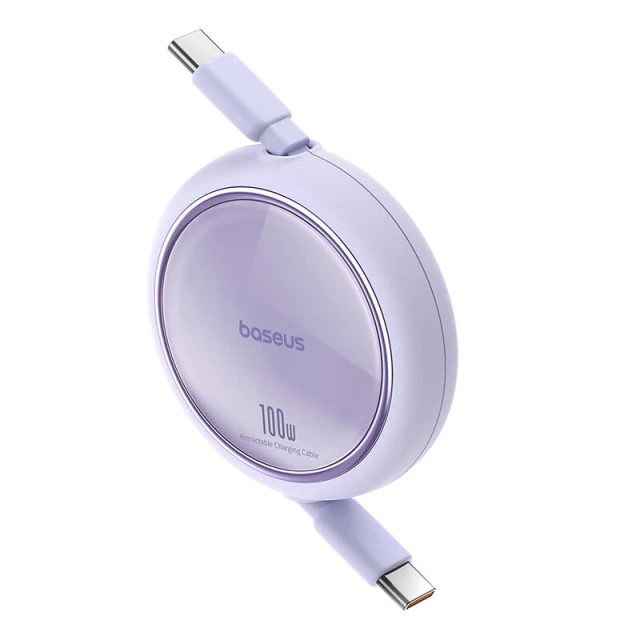 Кабель Baseus Free2Draw USB-C to USB-C PD 100W 1m Purple (P10364500511-00)