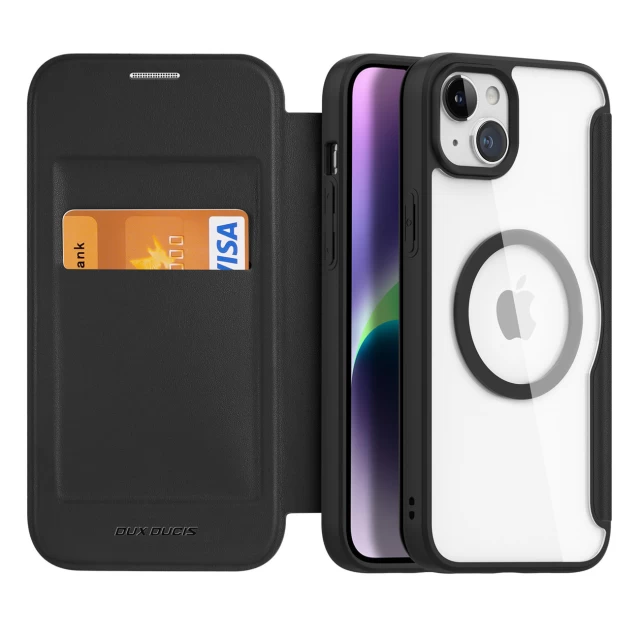 Чохол-книжка Dux Ducis Skin X Pro для iPhone 15 Plus Black with MagSafe (6934913025208)