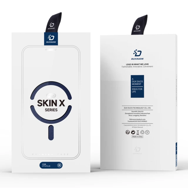 Чехол-книжка Dux Ducis Skin X Pro для iPhone 15 Plus Blue with MagSafe (6934913025215)