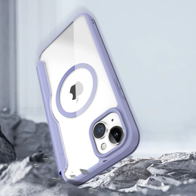 Чехол-книжка Dux Ducis Skin X Pro для iPhone 15 Plus Purple with MagSafe (6934913025222)