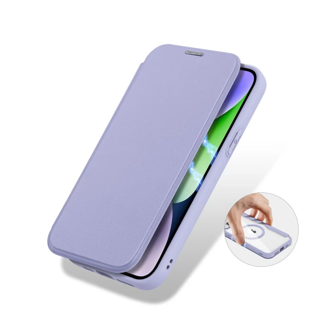 Чохол-книжка Dux Ducis Skin X Pro для iPhone 15 Plus Purple with MagSafe (6934913025222)