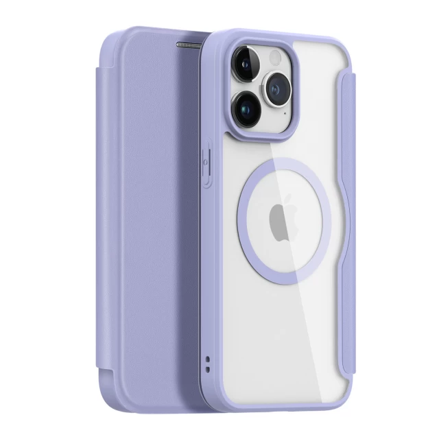 Чохол-книжка Dux Ducis Skin X Pro для iPhone 15 Pro Purple with MagSafe (6934913025253)