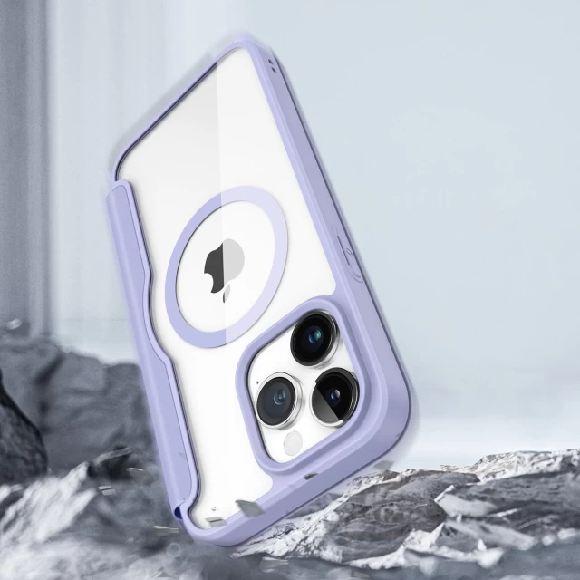 Чехол-книжка Dux Ducis Skin X Pro для iPhone 15 Pro Purple with MagSafe (6934913025253)