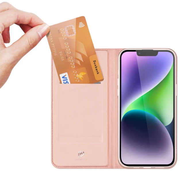 Чехол-книжка Dux Ducis Skin Pro для iPhone 15 Plus Pink (6934913025406)