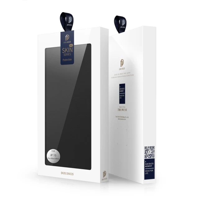 Чехол-книжка Dux Ducis Skin Pro для iPhone 15 Pro Max Black (6934913025444)