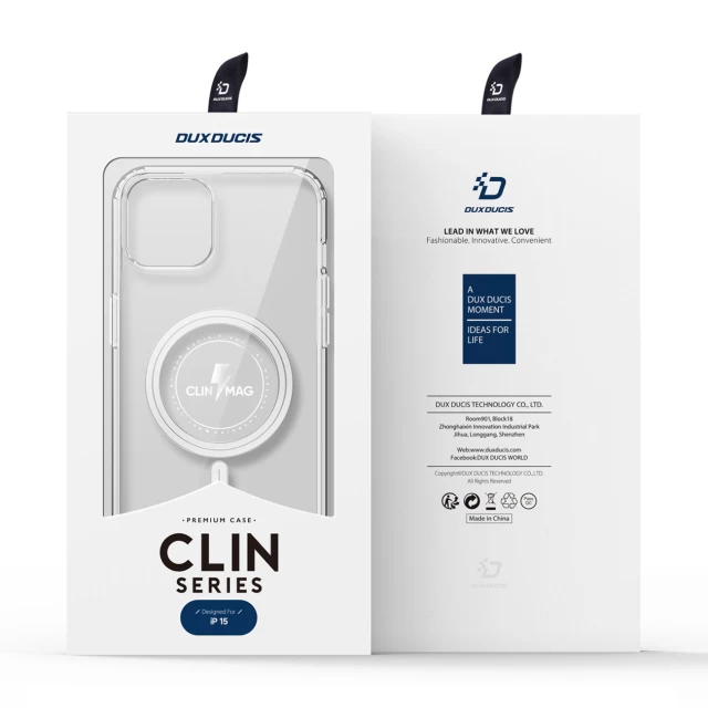 Чохол Dux Ducis Clin для iPhone 15 Clear with MagSafe (6934913026809)