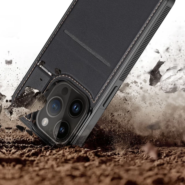 Чехол Dux Ducis Rafi Mag RFID Blocking для iPhone 13 Pro Black with MagSafe (6934913027226)