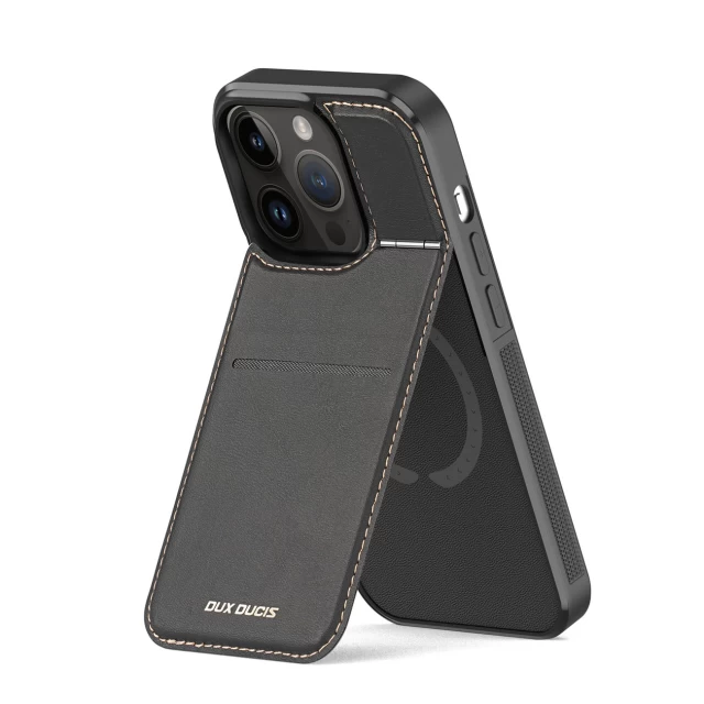 Чехол Dux Ducis Rafi Mag RFID Blocking для iPhone 13 Pro Black with MagSafe (6934913027226)