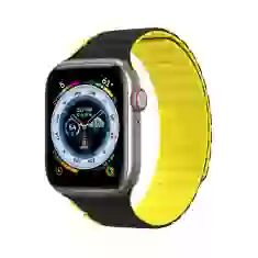 Ремешок Dux Ducis LD для Apple Watch 49 | 45 | 44 | 42 mm Black Yellow (6934913027899)