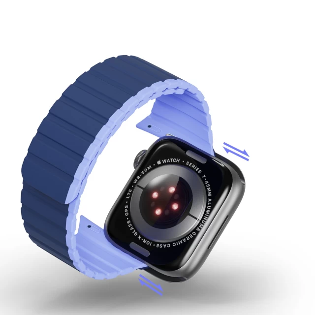 Ремешок Dux Ducis LD для Apple Watch 49 | 45 | 44 | 42 mm Blue (6934913027929)