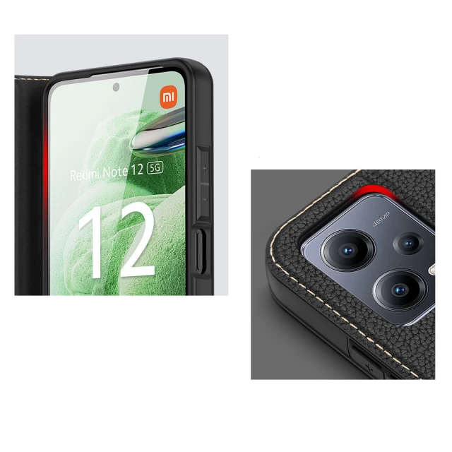 Чохол-книжка Dux Ducis Skin X2 для Xiaomi Redmi Note 12 5G | Poco X5 5G Brown (6934913028025)