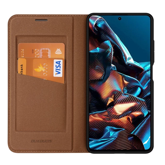 Чохол-книжка Dux Ducis Skin X2 для Xiaomi Redmi Note 12 Pro | Poco X5 Pro 5G Brown (6934913028056)