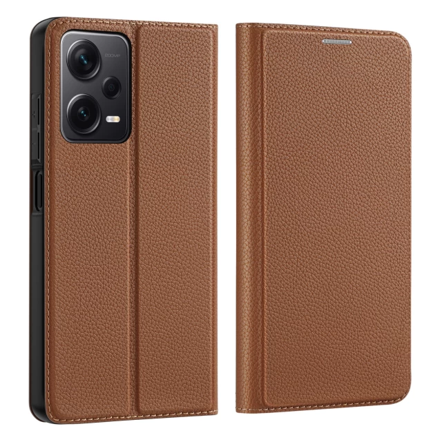 Чохол-книжка Dux Ducis Skin X2 для Xiaomi Redmi Note 12 Pro Plus Brown (6934913028087)