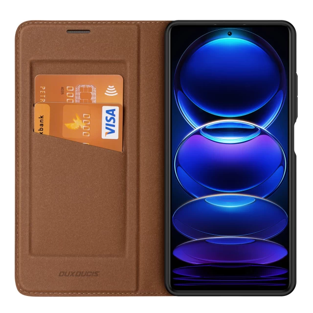 Чохол-книжка Dux Ducis Skin X2 для Xiaomi Redmi Note 12 Pro Plus Brown (6934913028087)