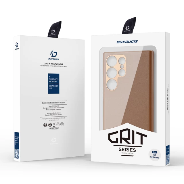 Чехол Dux Ducis Grit для Samsung Galaxy S23 Ultra Brown (6934913030400)