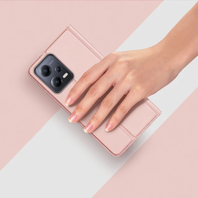 Чехол-книжка Dux Ducis Skin Pro для Xiaomi Redmi Note 12 5G | Poco X5 5G Pink (6934913030929)