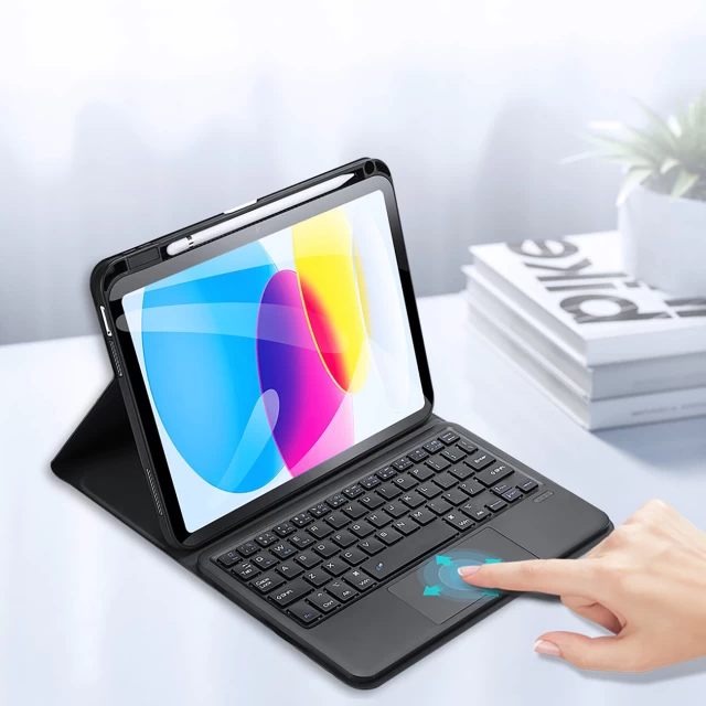 Чохол-книжка Dux Ducis Touchpad Keyboard Case для iPad 10.9 2022 10th Black (6934913031711)