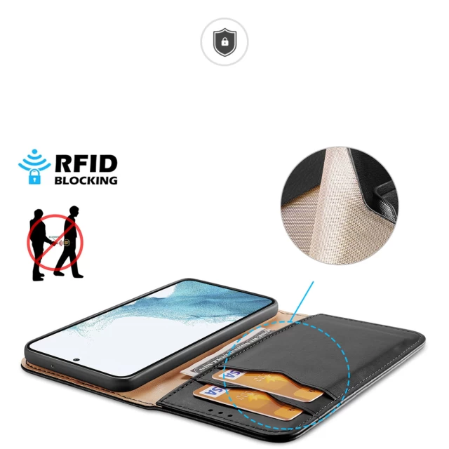 Чохол-книжка Dux Ducis Hivo RFID Blocking для Samsung Galaxy S23 Plus Black (6934913031759)