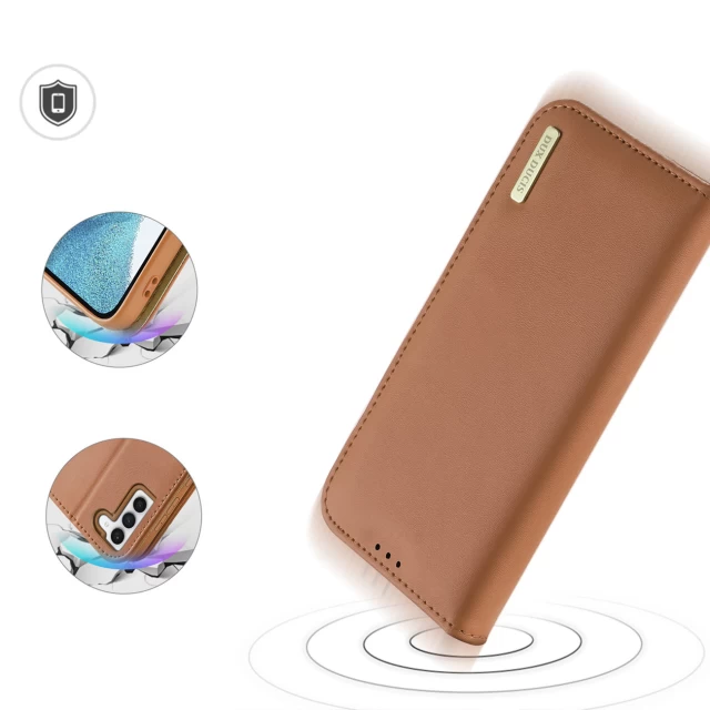 Чехол Dux Ducis Hivo RFID Blocking для Samsung Galaxy S23 Plus Brown (6934913031766)