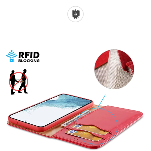 Чехол Dux Ducis Hivo RFID Blocking для Samsung Galaxy S23 Plus Red (6934913031773)